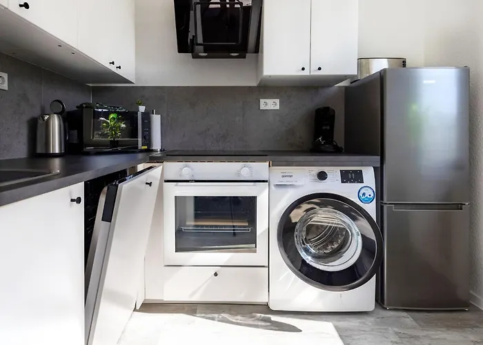 Vaz E01 Kueche, Tv, Netflix, Ca 15 Min Messe U Hbf Apartment *